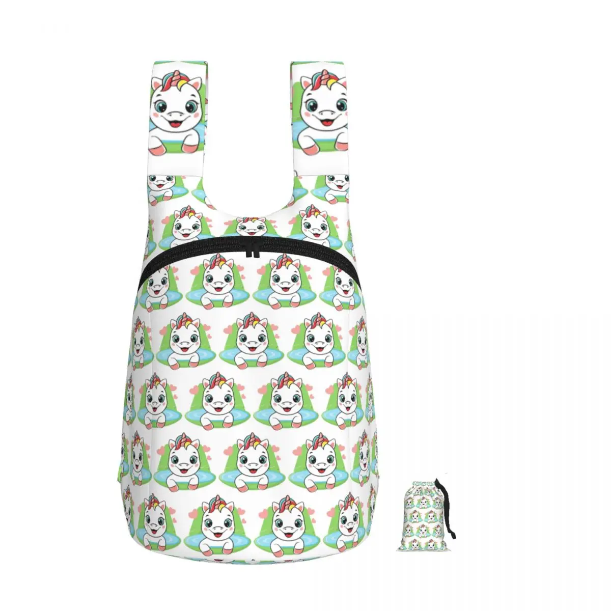 Unicorn A Magical Unicorn Journey Backpack Student Storage BookBag Children School Bag Computer Shoulder Bags for Men Women