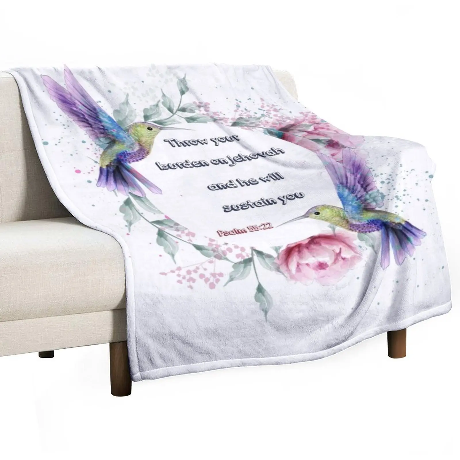 Throw Your Burden Spiral Notebook Throw Blanket Designers Luxury St Blankets