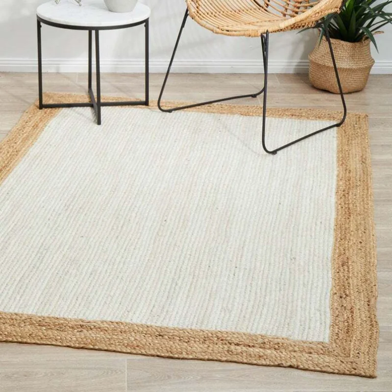 

White Rugs Bohemian Decor Eco Friendly Large Rug Bohemian Kilim Rug Natural Off Rugs for Bedroom Decoration Carpet