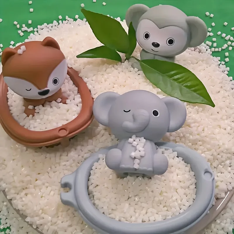 積み重ね可能な動物の浮遊お風呂おもちゃセット |   バス、プール、ビーチ用の吸盤付き幼児教育感覚遊び