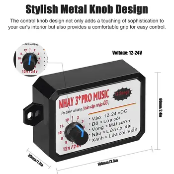 12tónový ovladač klaksonu pro auto, elektrický reproduktor s klaksonem a světlem 12-24V pro auto, nákladní automobil, námořní loď 10 nejlepší prodej klakson auta Dukes of Hazzard - №5