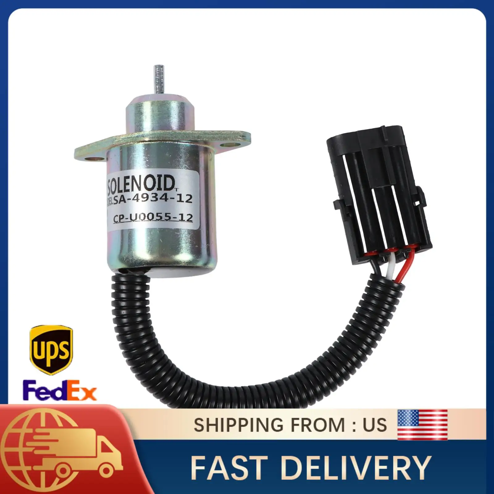 

Соленоид отключения топлива 12 В для двигателя Perkins 700, дизельный стопорный клапан OE 2848A279 2848A275 SA-4934-12, детали