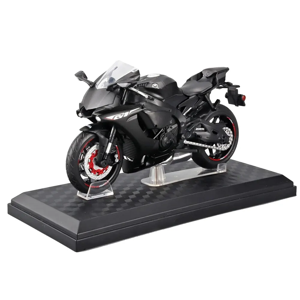 プラスチック部品付きモーターサイクルモデルダイキャスト金属,ヤマハYZF-R6, 1:12スケール,2020