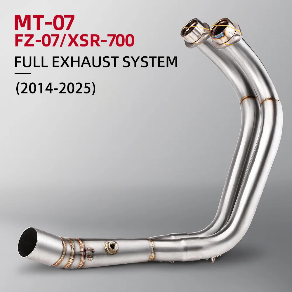 ヤマハ-mt07-fz07-tracer-7-xsr700-r7-2014-2025-バイク用排気システム改造-ステンレス製フロントリンクヘッダーパイプ-51mm-エスケープ
