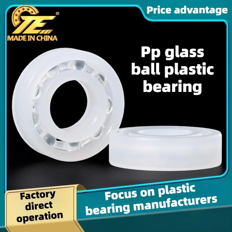 PP plastic bearing 6200 6201 6202 6203 6204 corrosion resistant miniature plastic bearing