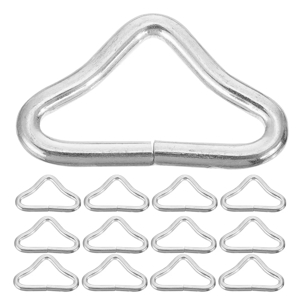 

50Pcs Portable Trampoline Buckles Replaceable V-Shaped Rings for Bags Nursery Pushchair and Belts Trampoline Parts