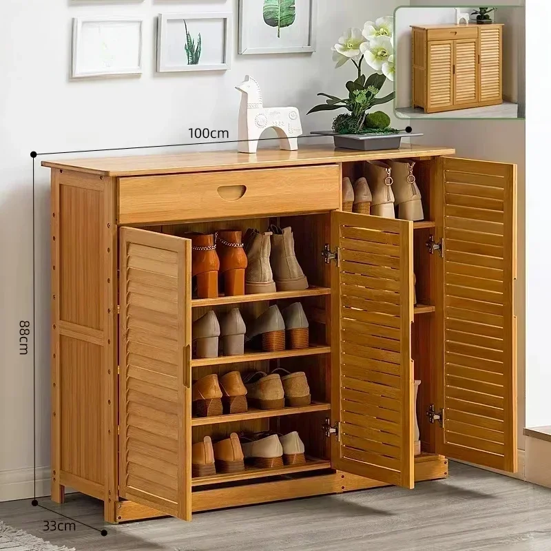 Hallway Shoe Rack Home Door Shoe Cupboards Dust-Proof Shoe Cabinet Shoe Rack Storage Living Room Cabinets Bedroom Shelf Zapatero