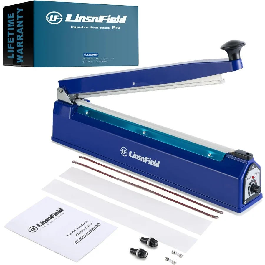 Sealer Pro Termosigillatrice a impulsi da 12 pollici Larghezza di tenuta 7 mm Macchina termosigillatrice manuale per tutte le borse più resistente per una forte sec