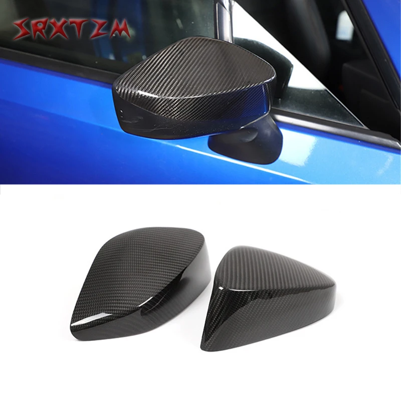 

Carbon Fiber Car Door Side Rearview Mirror Cover Caps For Subaru Brz Toyota 86 2013-2021
