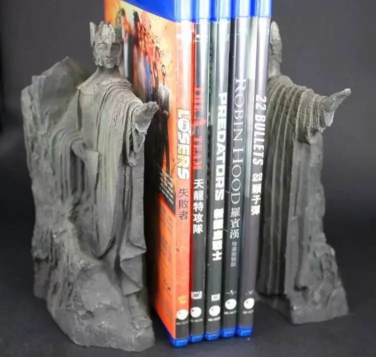 14 cm Lord Gate of Kings The Argonath action figure statua fermalibri scaffali in resina modello di raccolta Home table Decor ornamento