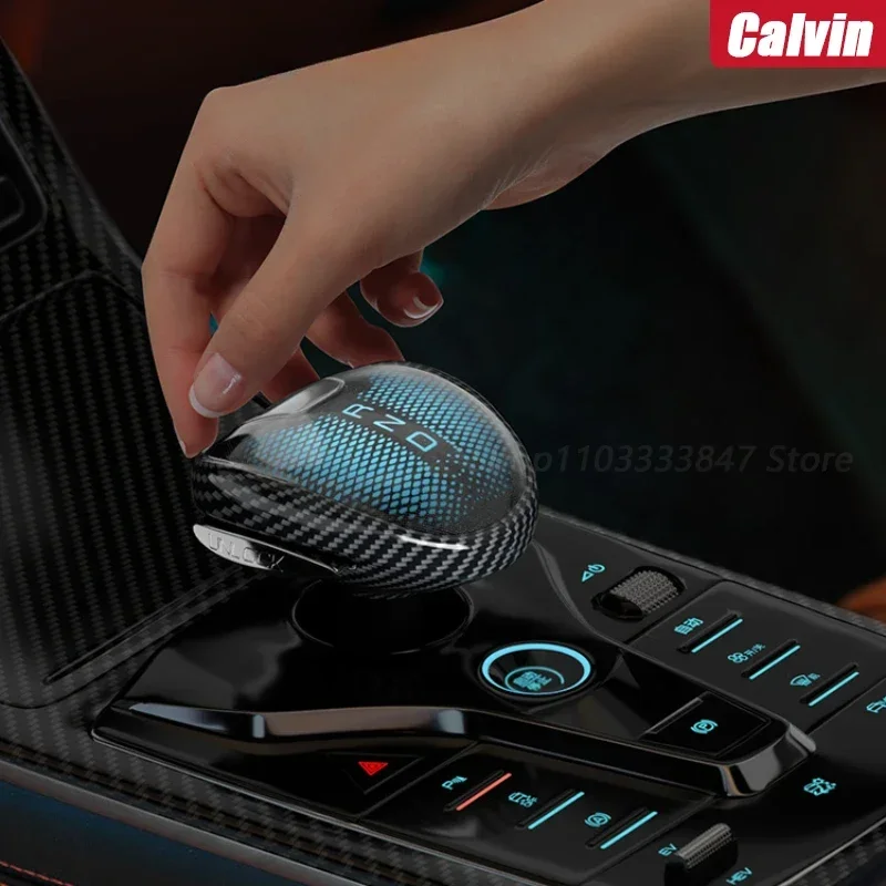 Picture 4: For BYD Qin/Tang/Han/Song Plus DMI DMP EV Frigate07 Central Control Gear Handle Cover Interior Modification Gear Protective Case
