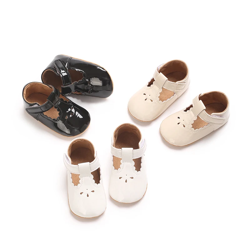 Princess Style Baby Leather Shoes Soft Soled Western Sneakers for Spring Autumn Female Infant Footwear New Fashion Trend