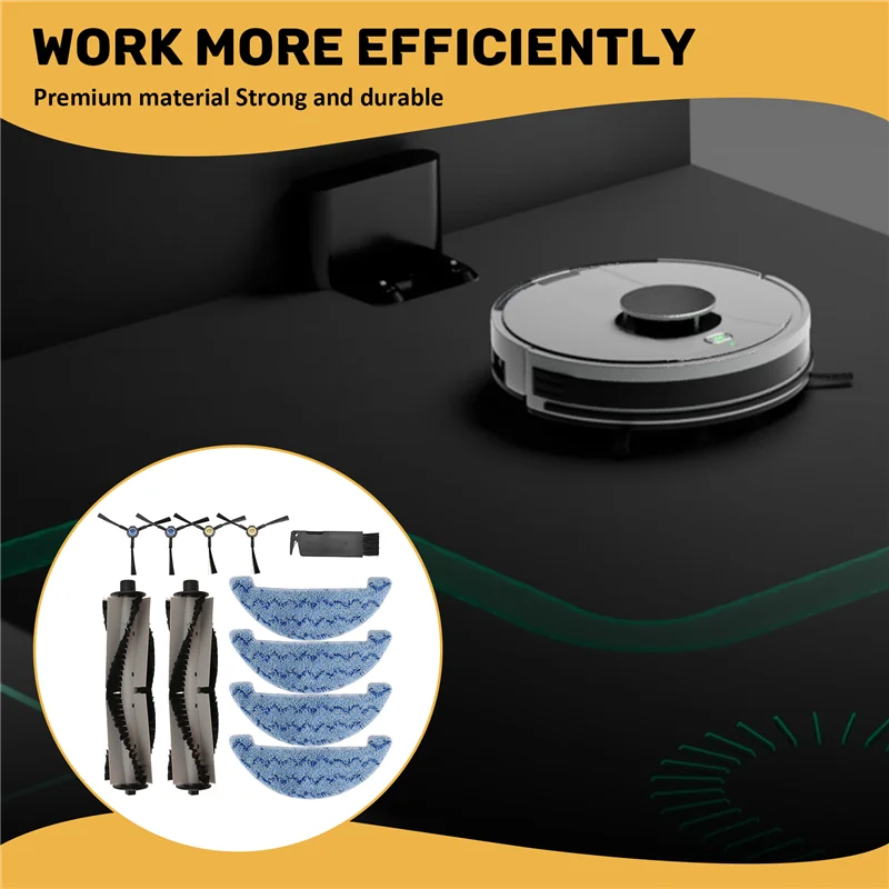 Untuk Polaris PVCR 3900 IQ Robot Rumah Penyedot Debu Aksesori Cadangan Rol Sikat Sisi Utama Kain Pel-A58E