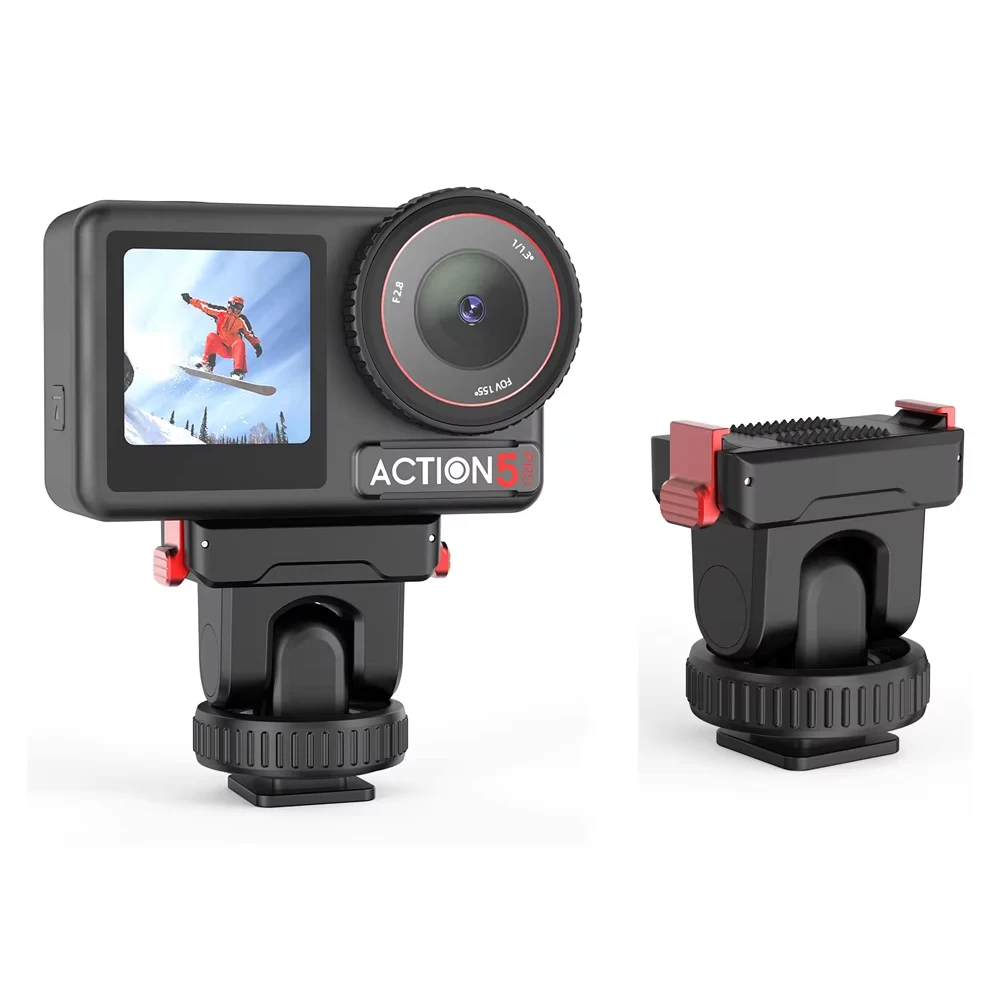 

Camera Mount For DJI OSMO Action 5 Pro/4/3 Magnetic Extension Base Quick Release 1/4 Interface Cold Shoe Base Accessory