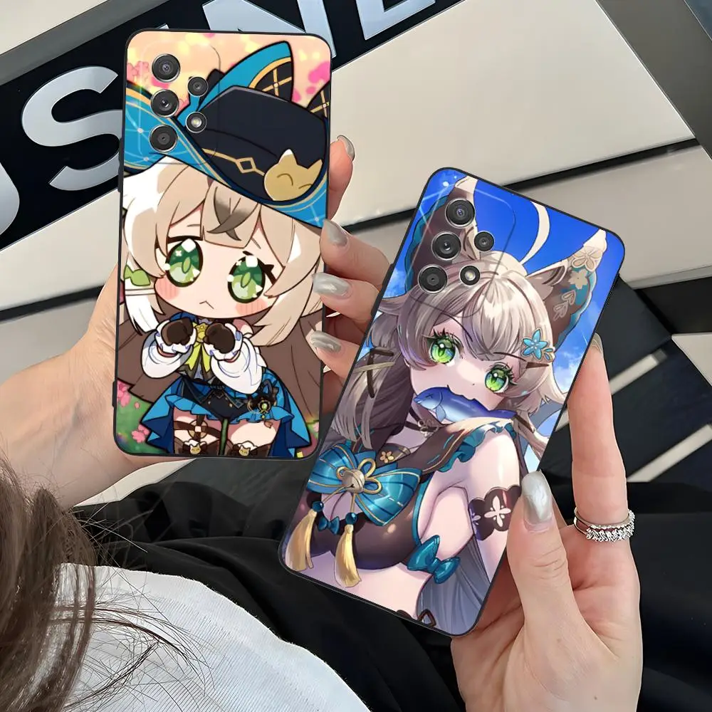 

Game GI Kirara Mobile Phone Case for Samsung Galaxy A56 55 54 53 52 51 36 35 34 23 16 15 5G Colorful Cover Cover Pretty Luxury