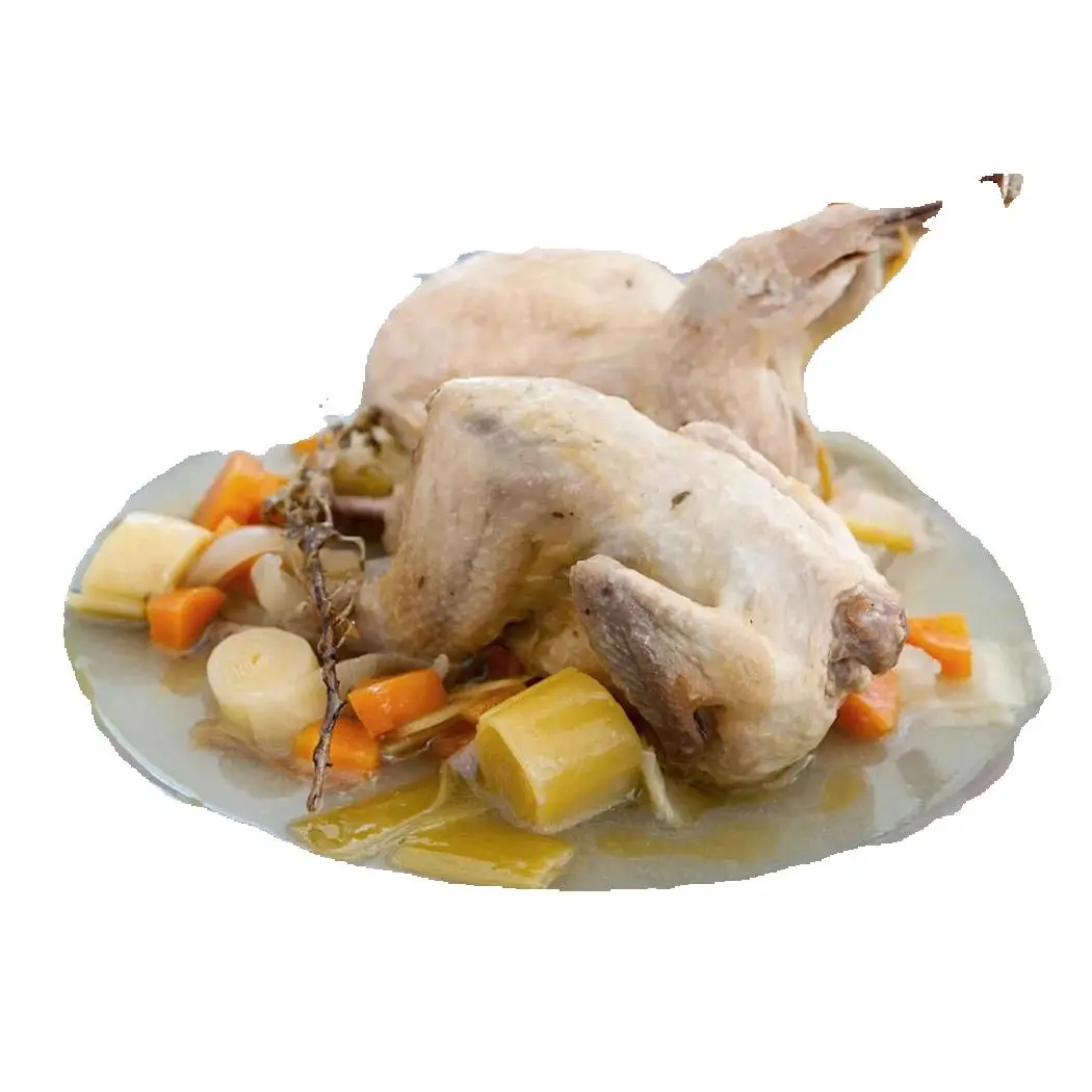 Codornices en Escabeche 2 codornices en lata estuchada con abre-fácil. Peso Neto: 390gr.
