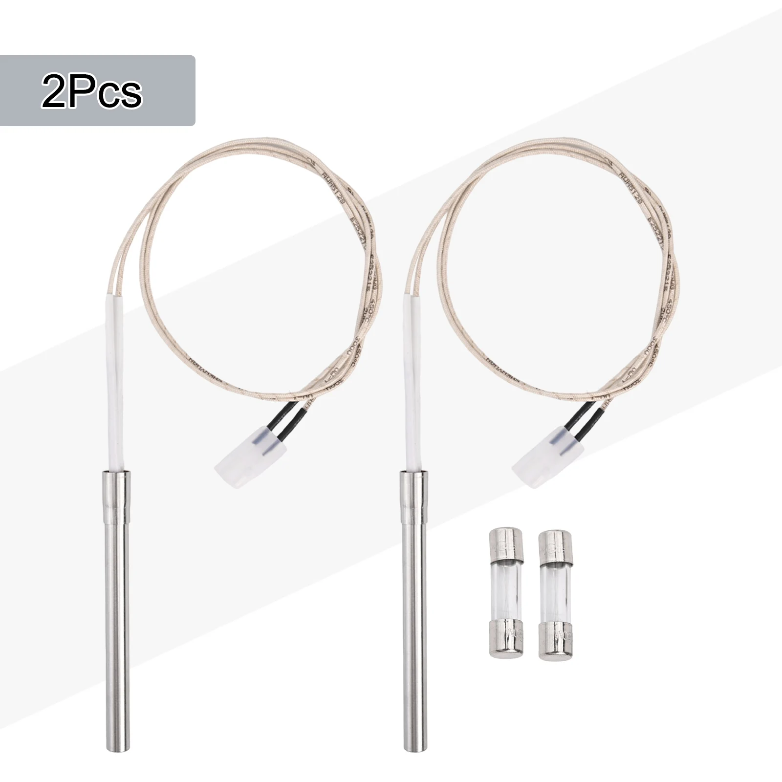 

GrillIgnitor Replacements BBQ Series Compatible Easy and Reliable Use 2 Packs Ignitor Hot Rod Kit for PitBoss Wood Pellet Grill