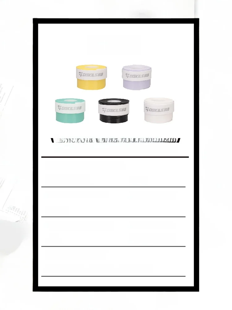 

OGKILS European Badminton Raet ip DJ33 Sweat Absorbent Anti-Slip Handle Wrap Protection Cover Thi PU Smooth Surface