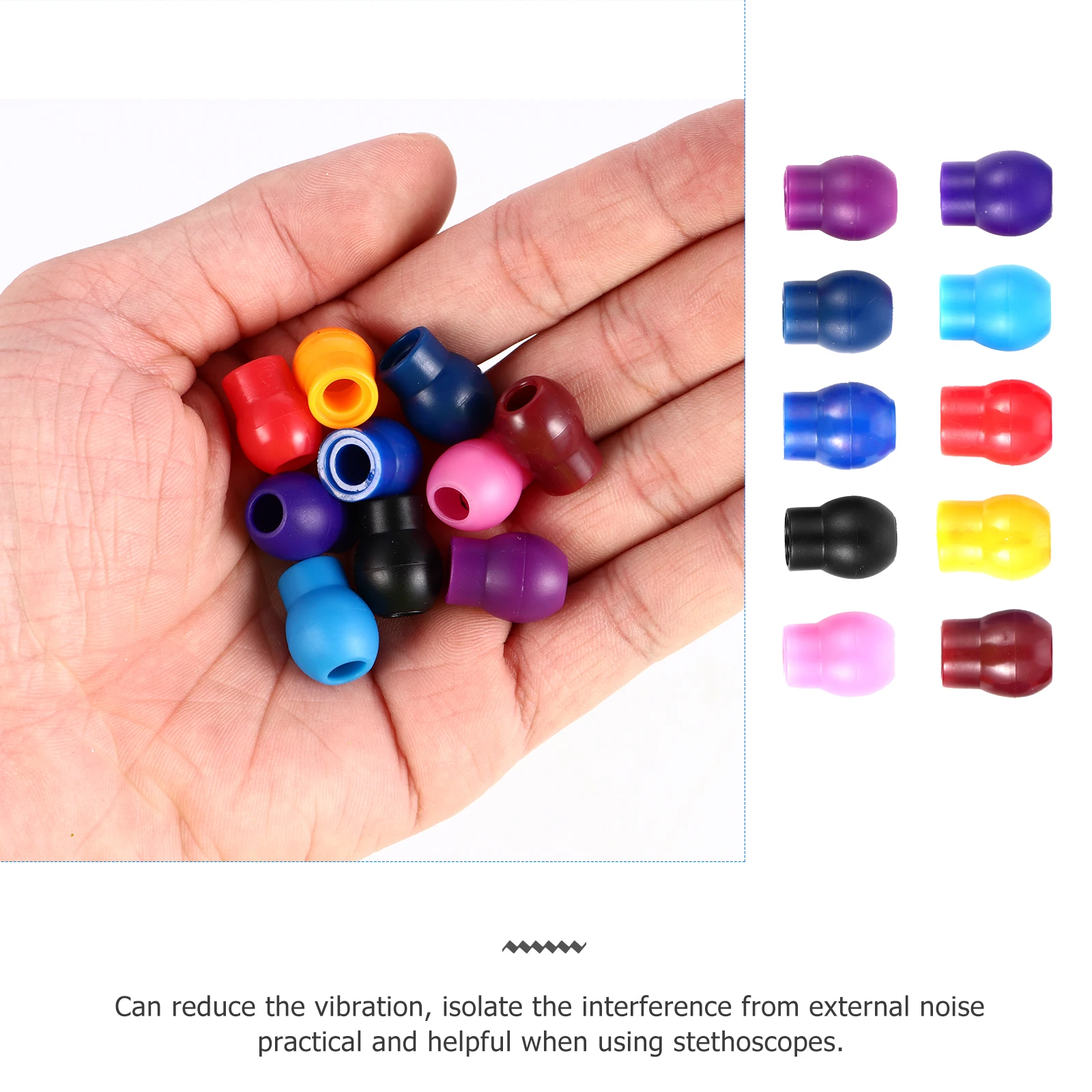 

10 Pairs Replacement Ear Tips For Earplugs Medical Accessories Hospital Use Premium Silicone Earbuds Noise Isolation Comfort Fit