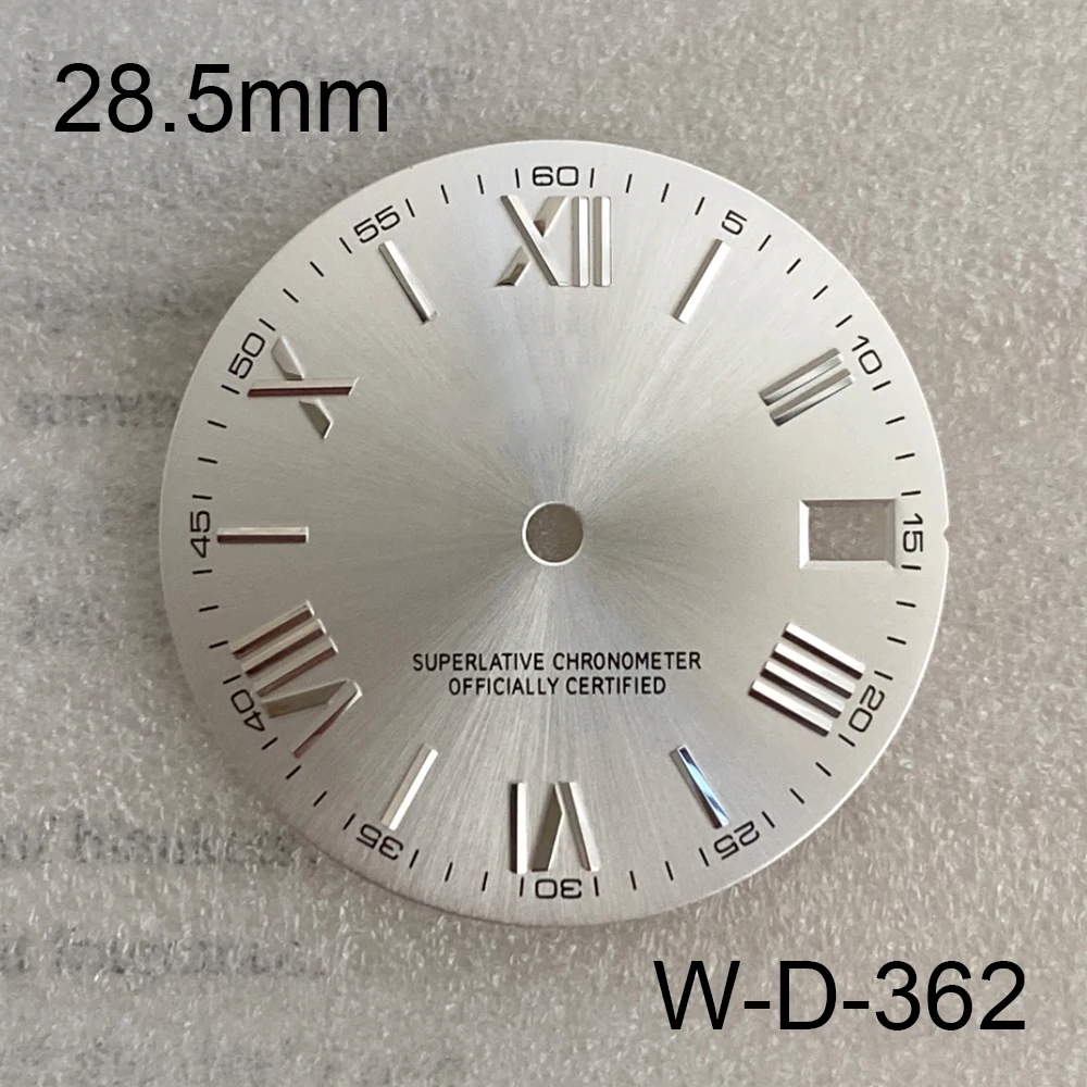 28.5mm S Logo Rome Dial Suitable For NH35/NH36/4R/7S Automatic Movement Watch Modification Accessories