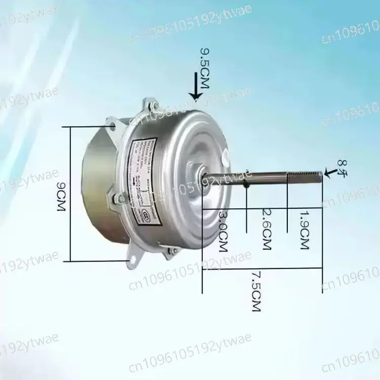 Brand New YDK-25-6 Condenser Fan Motor, 220V 25W 4P 0.35A Air Conditioner Replacement Motor