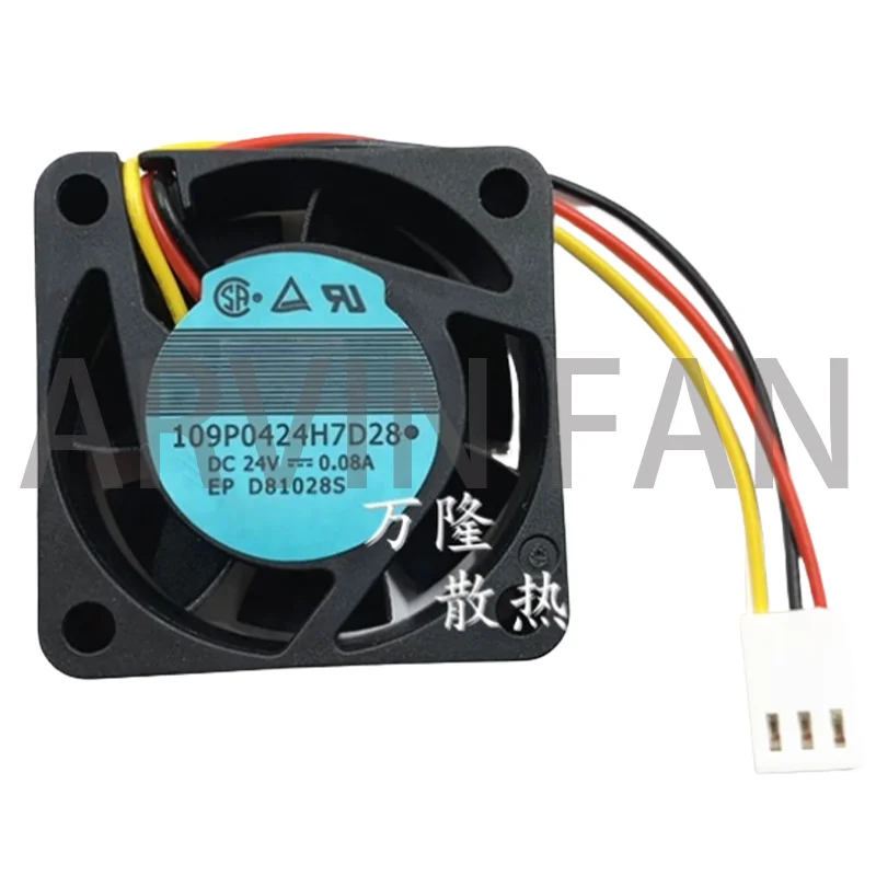 109P0424H7D28 Brand New 24V 0.08A 4015 Cooling Fan