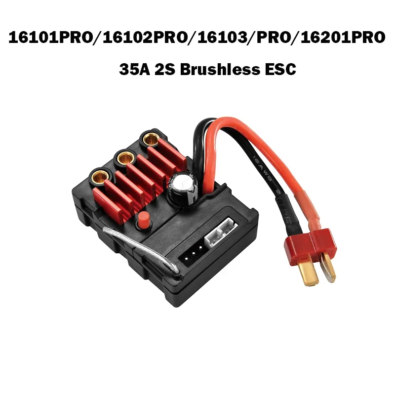 Peças de carros RC 16101PRO/16102PRO/16103PRO/16201PRO versão atualizada motor sem escova, servo, ESC, acessórios de metal