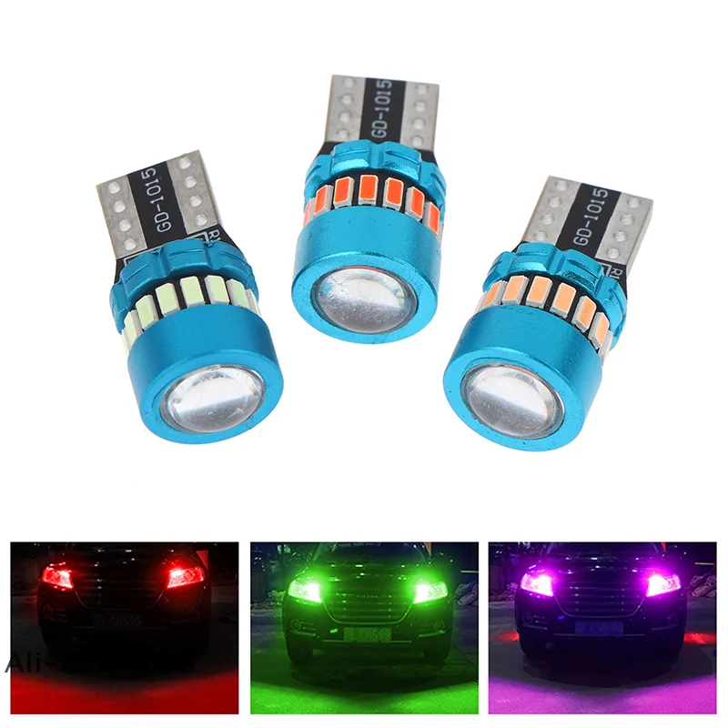

【S】Super Bright T10 LED Bulb with Lens, for Car Truck License Plate Light, Interior Dome & Side Marker Light
