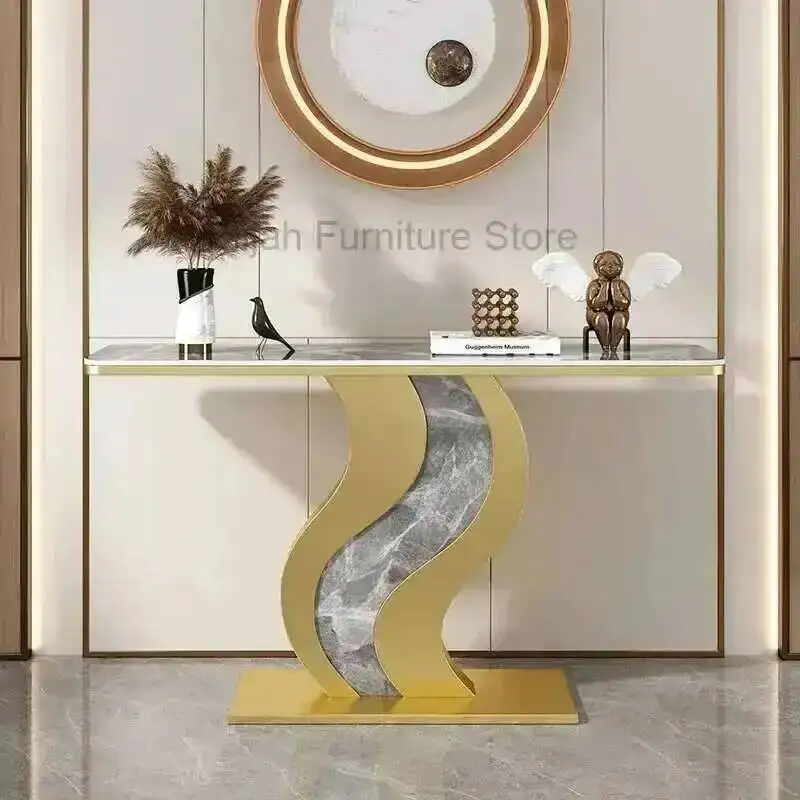 

Угловой стол для гостиной, винтажный, белый, узкий, роскошный, садовый стол, мраморный, офисный, таволино, современный, для прихожей, мебель