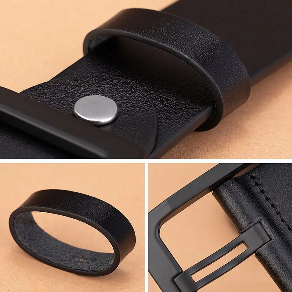Retro Luxury Design Leather Belt Casual Versatile Waist Strap Pin Buckle Waistband