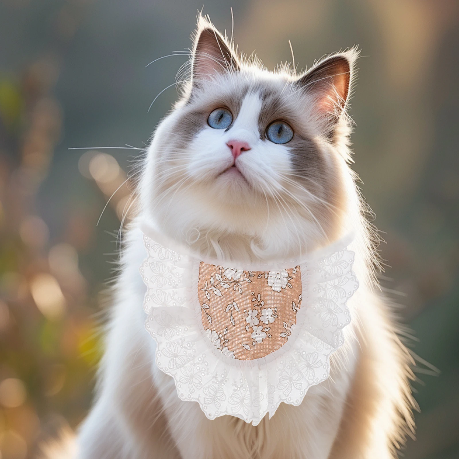 

Pet Scarf Cat Handkerchief Dog Knitted Fashion Neckwear for Dogs Cute Bandana Polyester Pets