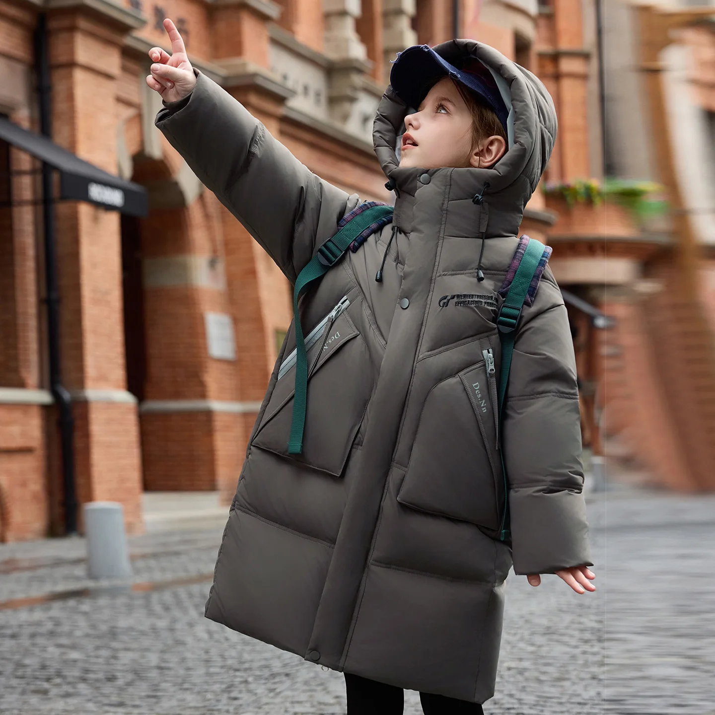 

OLEKID 2025 Winter Children Girls Down Jacket Hooded Warm Long Teen Girl Jacket Coat 5-12 Years Kids Parka Girl Outerwear Puffer