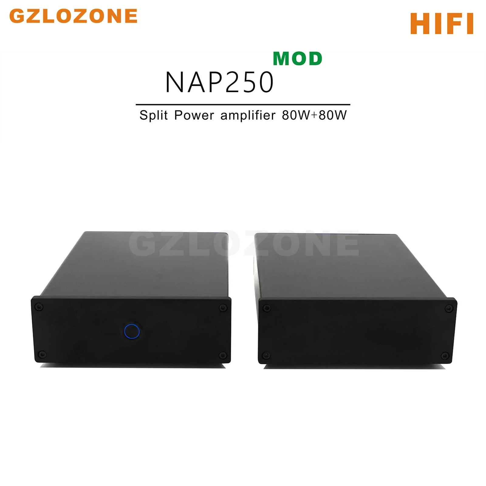 Amplificador de potencia estéreo dividido HIFI NAP250 MOD 2SC5200 80W + 80W Base en NAIM