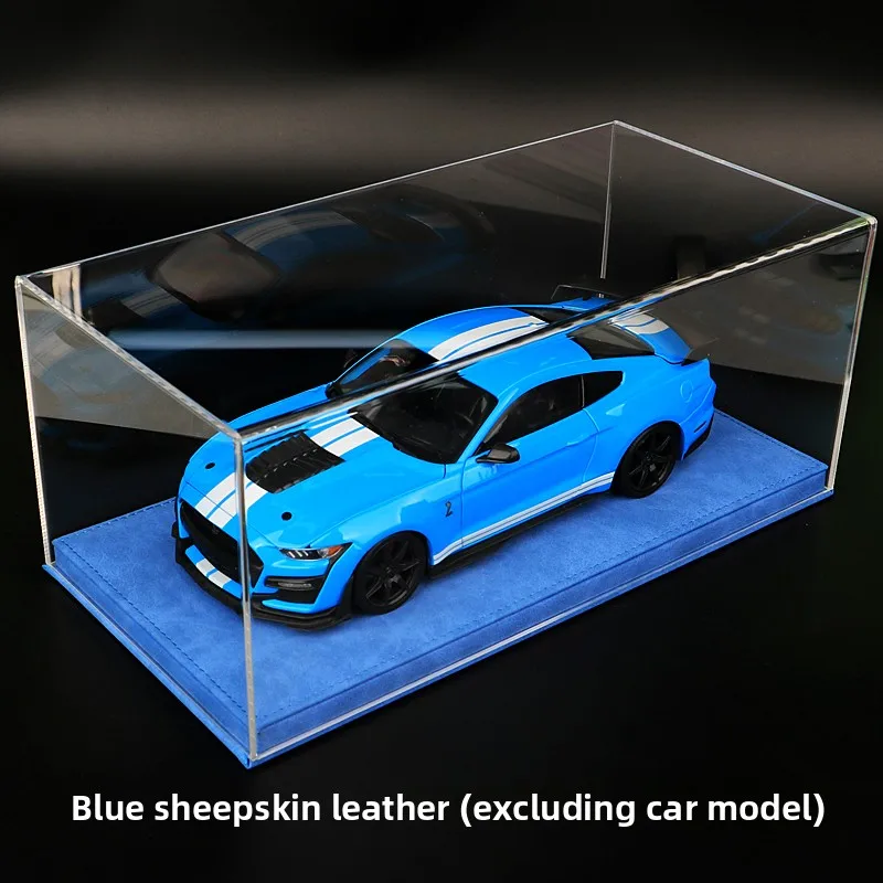 Suitable for 1/18 scale car model display box with integrated acrylic transparent dust-proof cover on the bottom surface