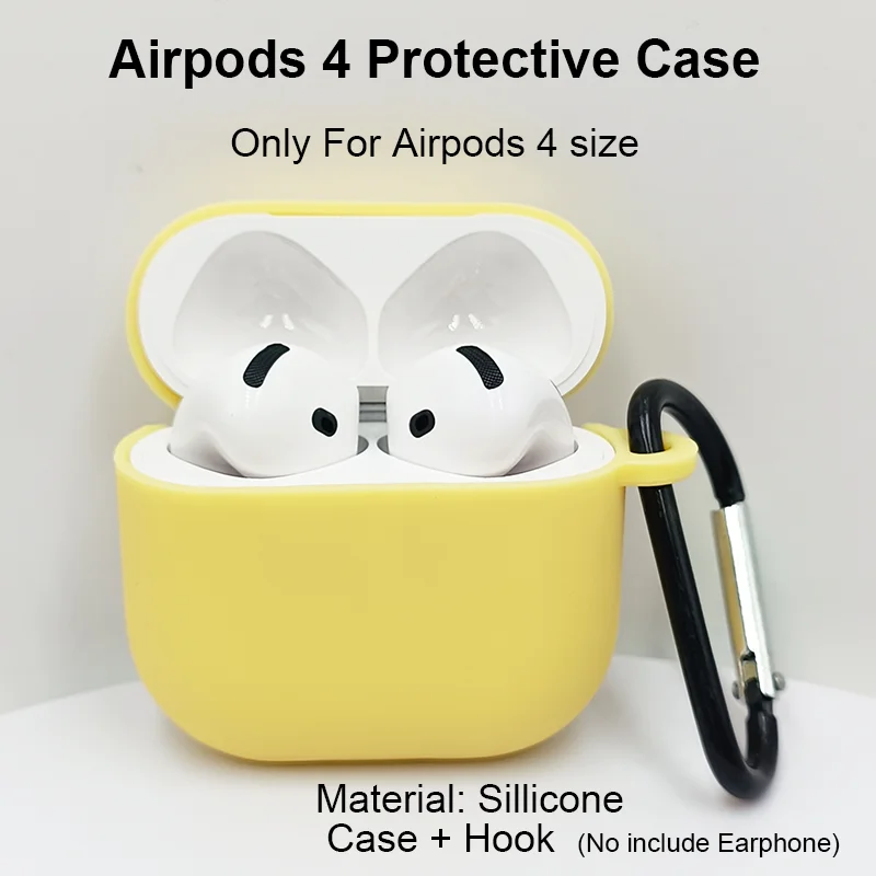 Case For Airpods 4 Protective Case For Airpods 4 Cover Case For Airpods4 Silicone Case For airpods4 TPU Case For Apple Airpods4