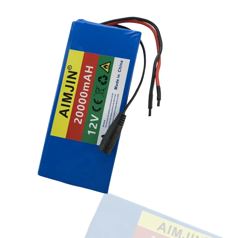 12V 20000mAh lithium ion rechargeable battery pack