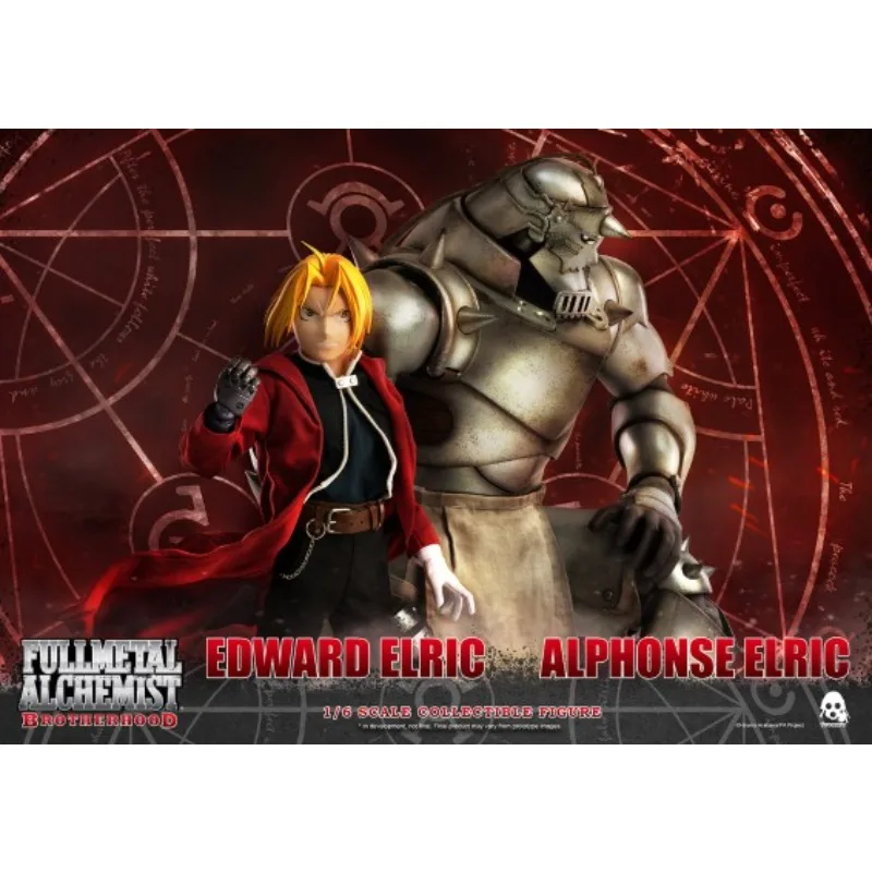 Threezero 오리지널 FigZero 시리즈 FULLMETAL ALCHEMIST 애니메이션 액션 피규어 모델 장난감 소장 모델 장식품 소년을위한 선물