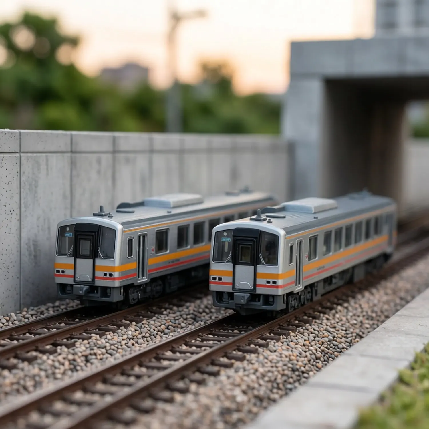 TOMIX N Type Train Model Two-section Set 98094 Tsuyama Line 120-300-shaped Two-section Set Collection Display Adult Toys