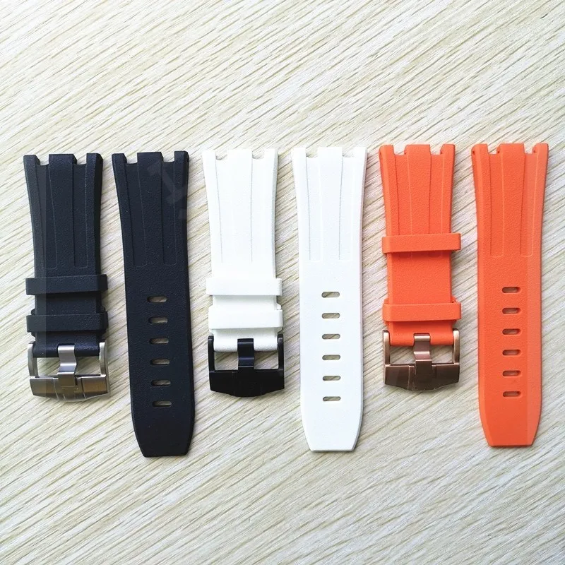 28mm Rubber Watch Strap for AP Audemars and Piguet Belt Silicone Watchband Royal Oak Offshore 15703 15706 15707 26020 42mm