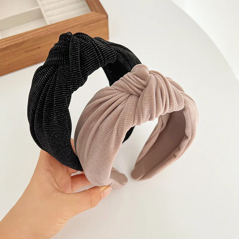 Baroque Winter Velvet Knot Hairband Headband Adult Hair Accessories Hair Jewley