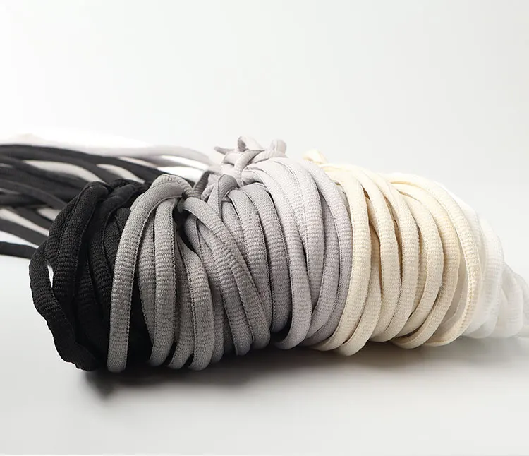 2025 New Flat Semicircular Shoelaces for Women's Sneakers Strap 160/180cm Black Grey Off-White Accessorie for Nike/Arctery