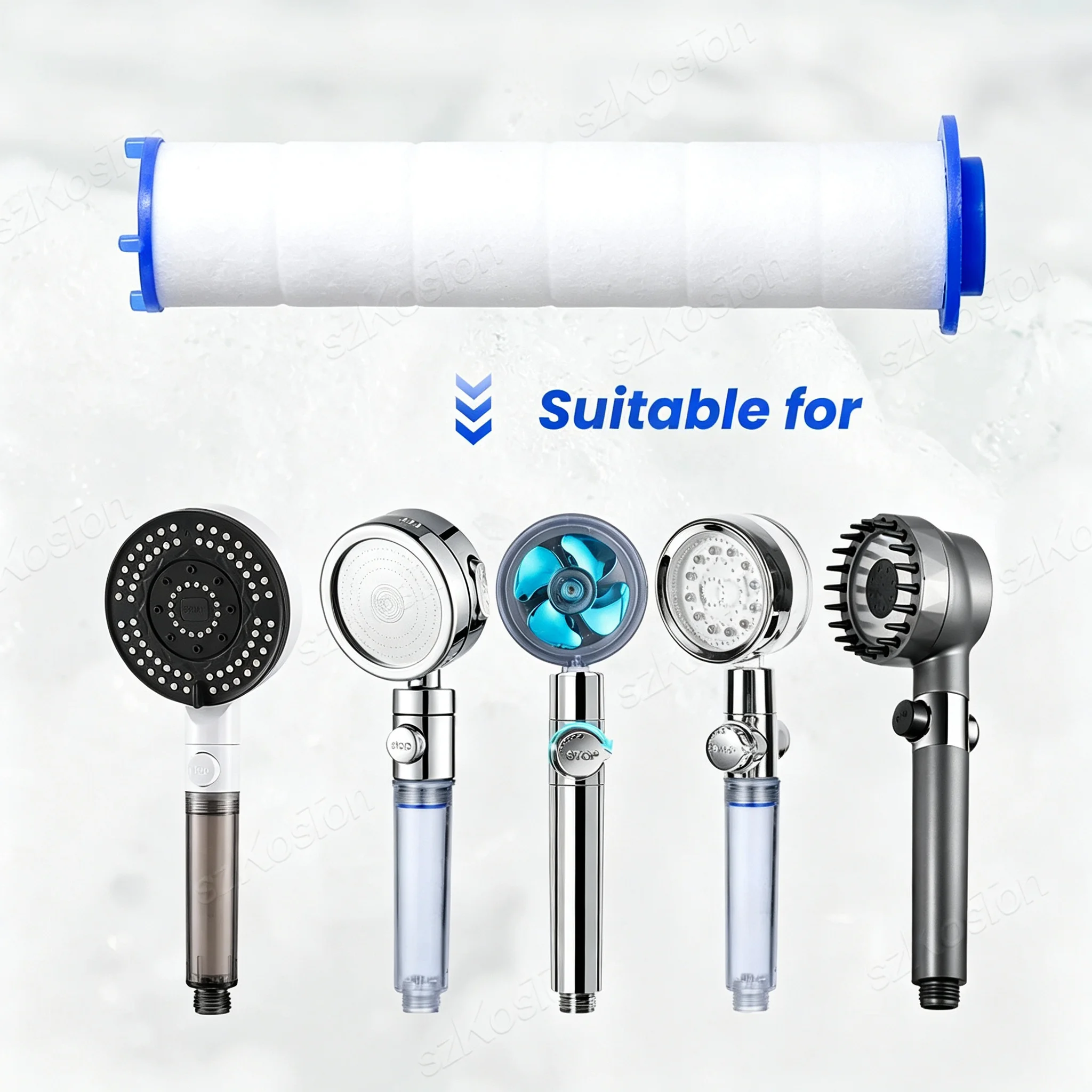 5/50PCS Shower Head Filter Replacement Showerhead Remove Chlorine/Fluoride/Hard Water Hygienic Bathroom Accessories