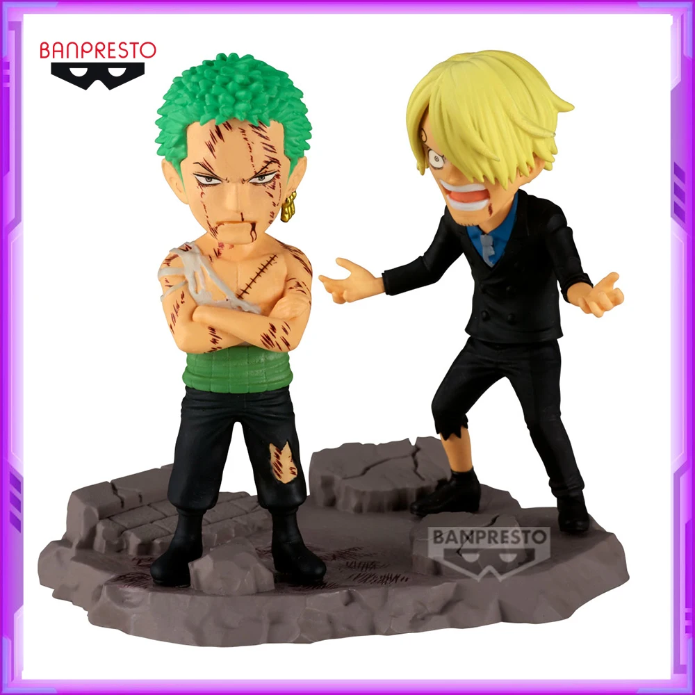 

Оригинальный BANPRESTO ONE PIECE WCF Roronoa Zoro Sanji ПВХ аниме фигурки экшн-фигурки модель игрушки подарок