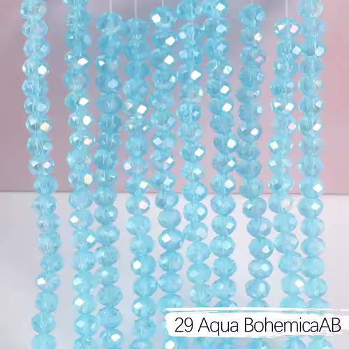 2mm 4mm 6mm 8mm Rondelle Austria Crystal Beads Faceted Glass Beads Loose Spacer Beads for DIY Bracelet Garment Making - Image 19