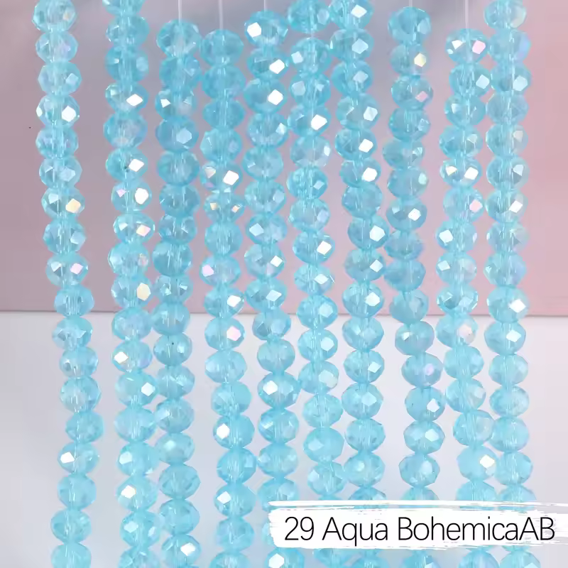 2mm 4mm 6mm 8mm Rondelle Austria Crystal Beads Faceted Glass Beads Loose Spacer Beads for DIY Bracelet Garment Making - Image 19
