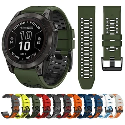 クイックフィットウォッチシリコンストラップ、Garmin fenix 7、7x、6、6x、epix pro、forerunner 965、955、945、カラーg1、marq、instinct、26mm、22mm用ウォッチバンド