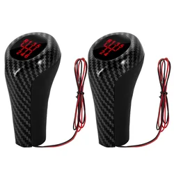 5 6 Speed Gear Shift Knob Red LED Light Shifter Lever Handball for BMW M E46 E90 E91 E92 E36 E82 E87 E88 F30 X1 X3 X5 ABS