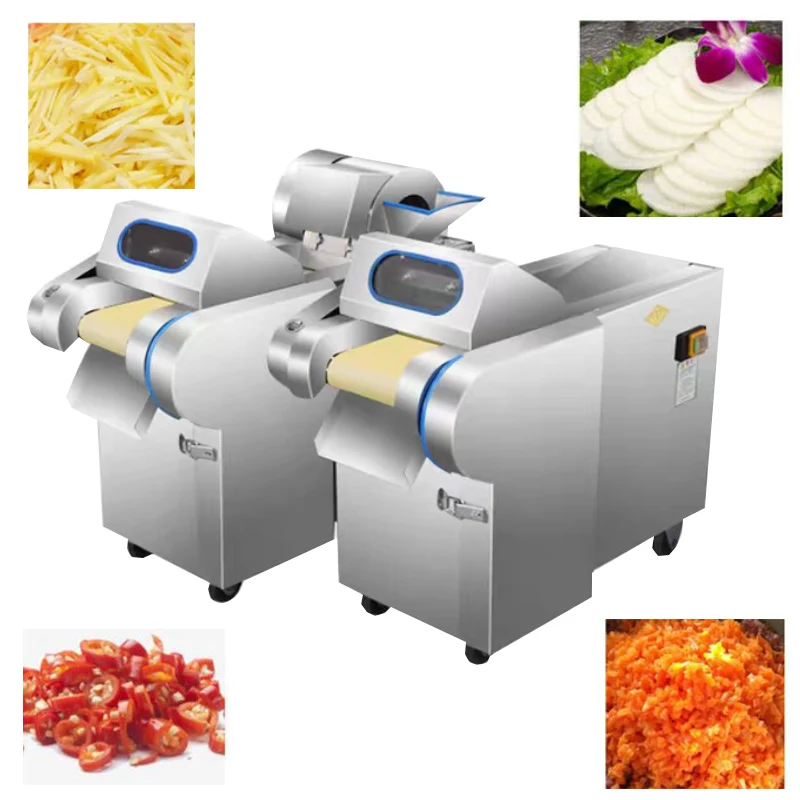 Commercial Vegetable Cutter Multi Function High Power Electric Slicer Shredder Chinese Style Hotel Dining Hall 110/220V Suitable