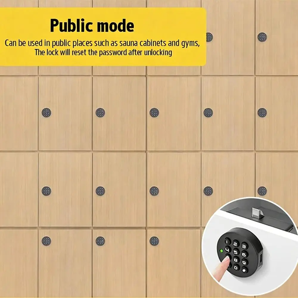 Professional Keyless Design Security Cabinet Lock Programmable Code Smart Keyless Door Lock Combination Code Lock Home Security
