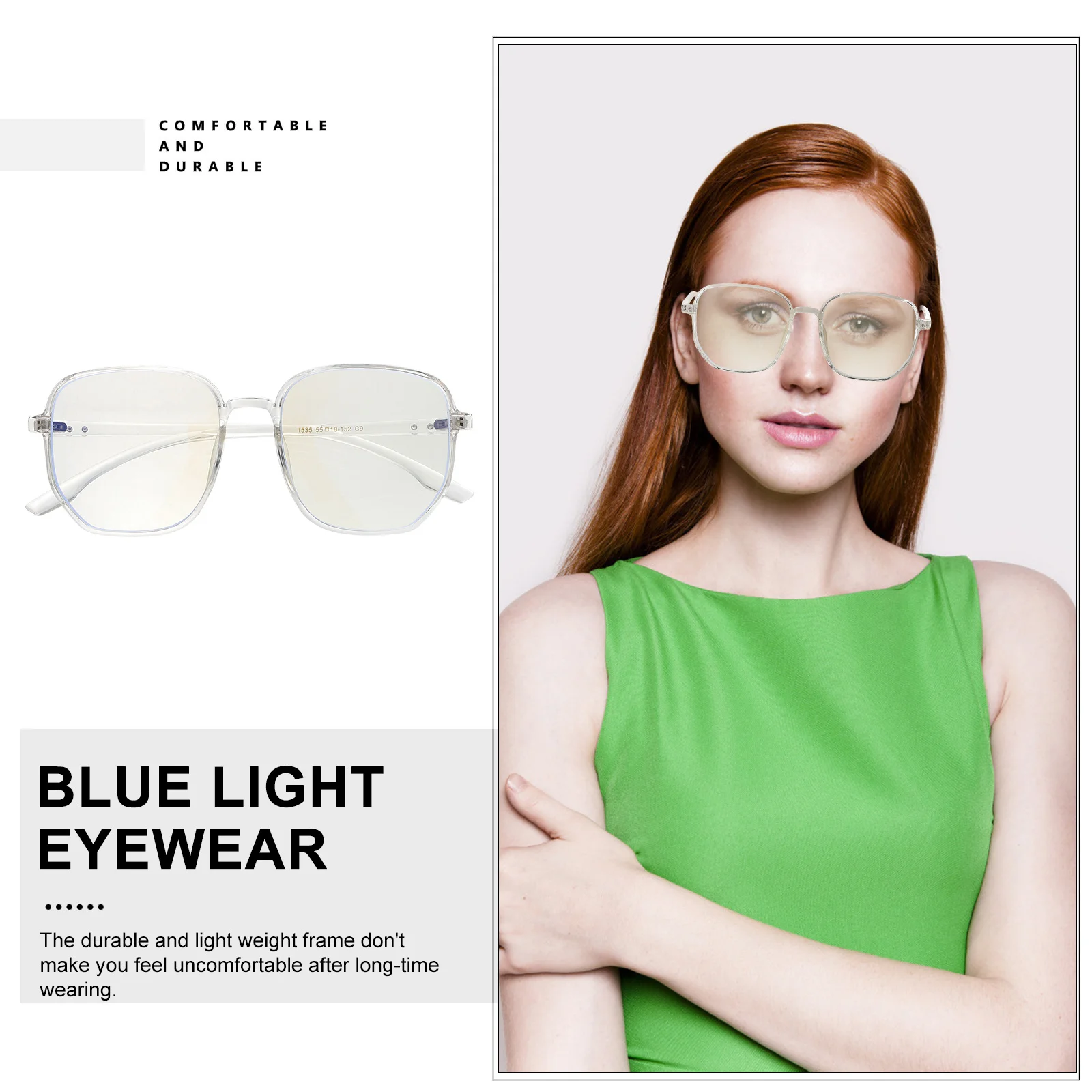 

1Pair Blue Light Eyewear Blocking Blue Light Glasses for Women Computer Phone Eye Strain Prevention